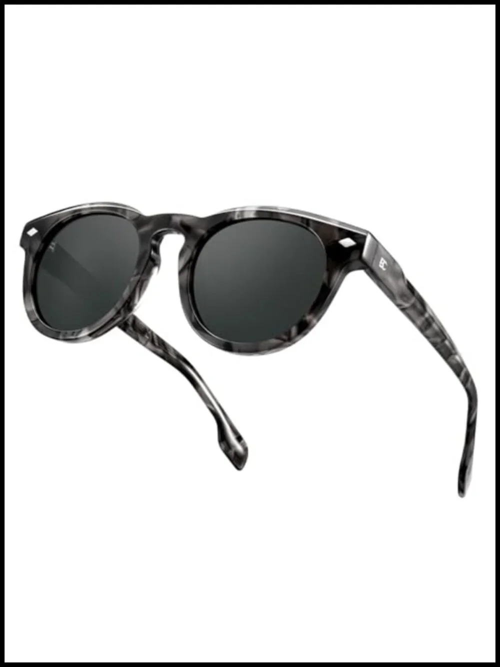 Women's Round Polarized Sunglasses Acetate UV Protection for Driving Beach